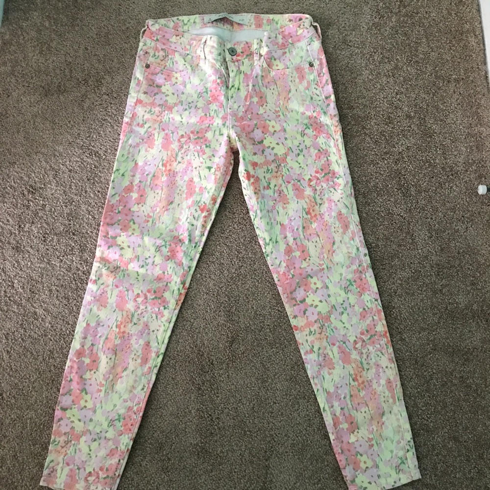 Sold out Abercrombie jeans in multi floral