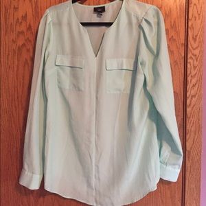 Teal blouse