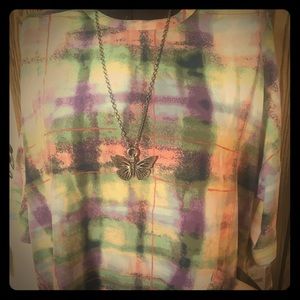 NWT Melissa McCarthy Plaid Tunic Top SZ 1X