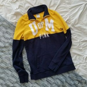 VS Pink Half Zip Sweatshirt