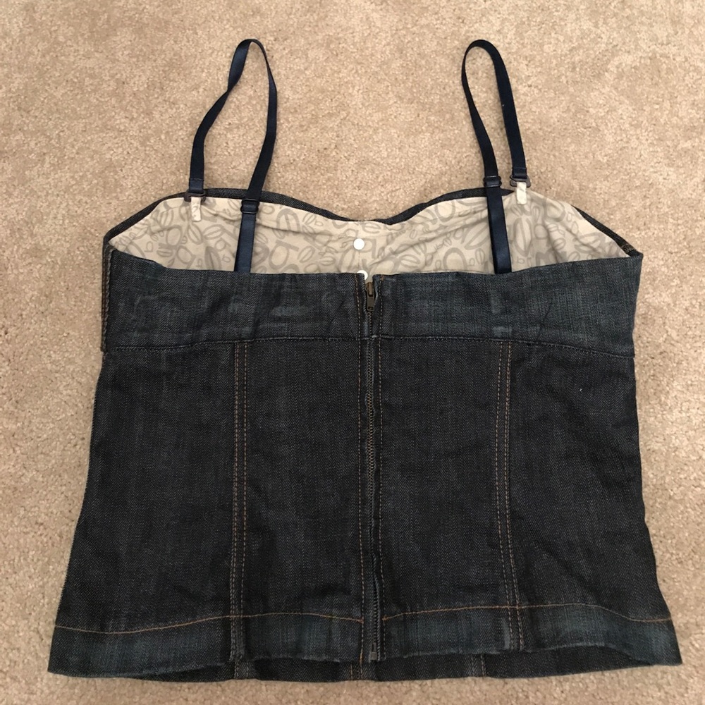 Bebe Denim Top - Picture 3 of 7