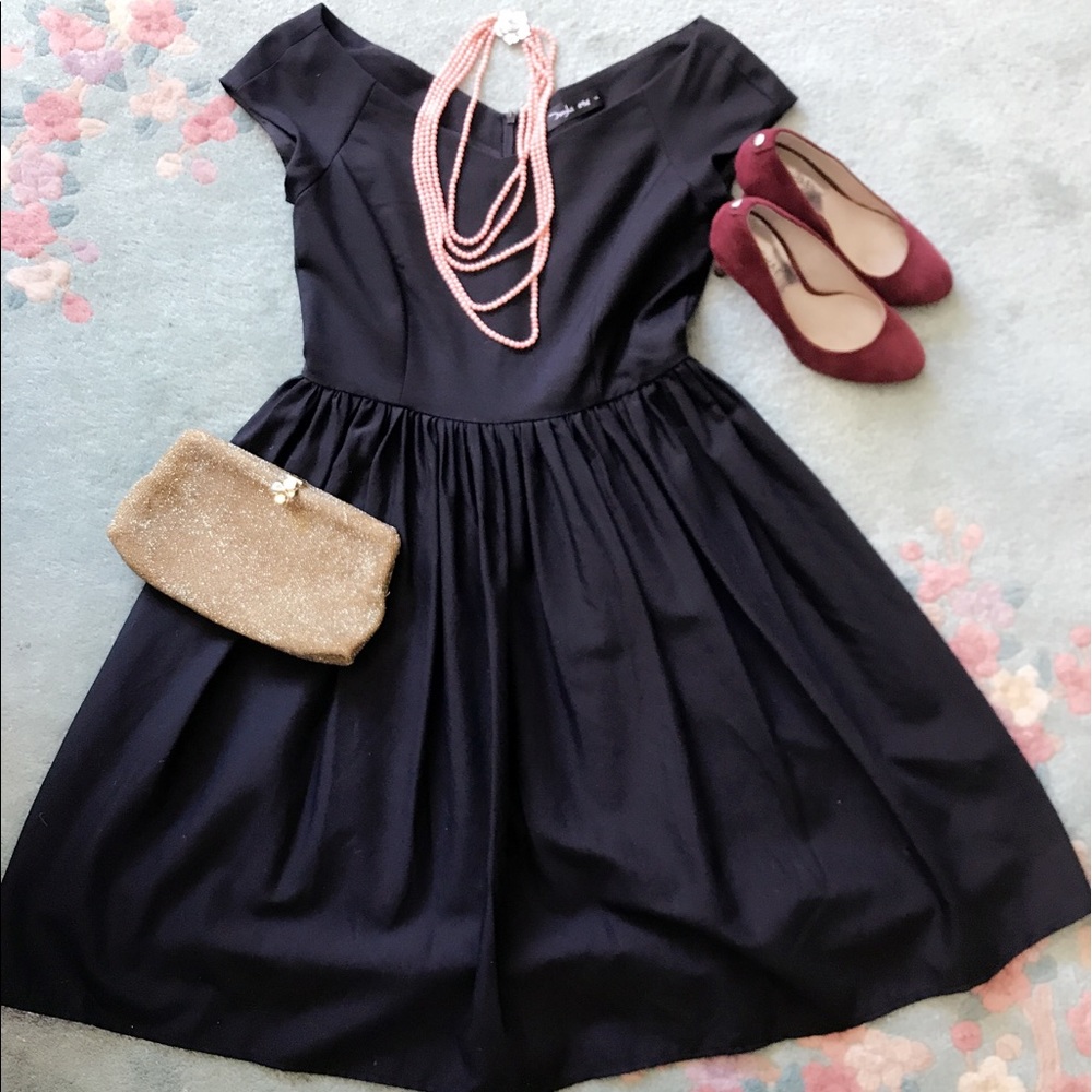 ❗️Reserved ❗️1950 inspired little black dress