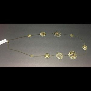 J. Crew Brass Statement Necklace