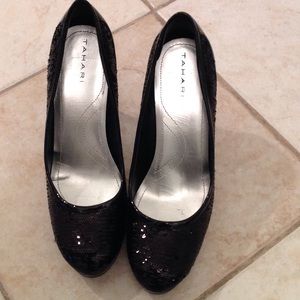 Tahari sequin pumps