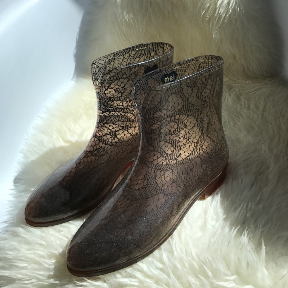 Mel by Melissa lace rain boots