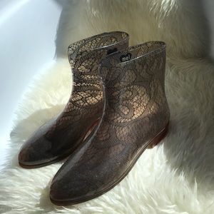Mel by Melissa lace rain boots