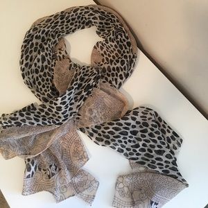 Mango Animal Print Scarf