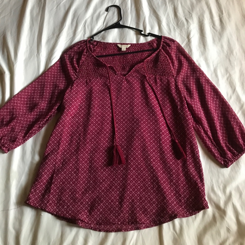 Maroon blouse