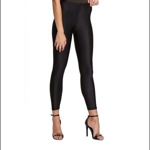 American Apparel High Waste Black Shiny Legging