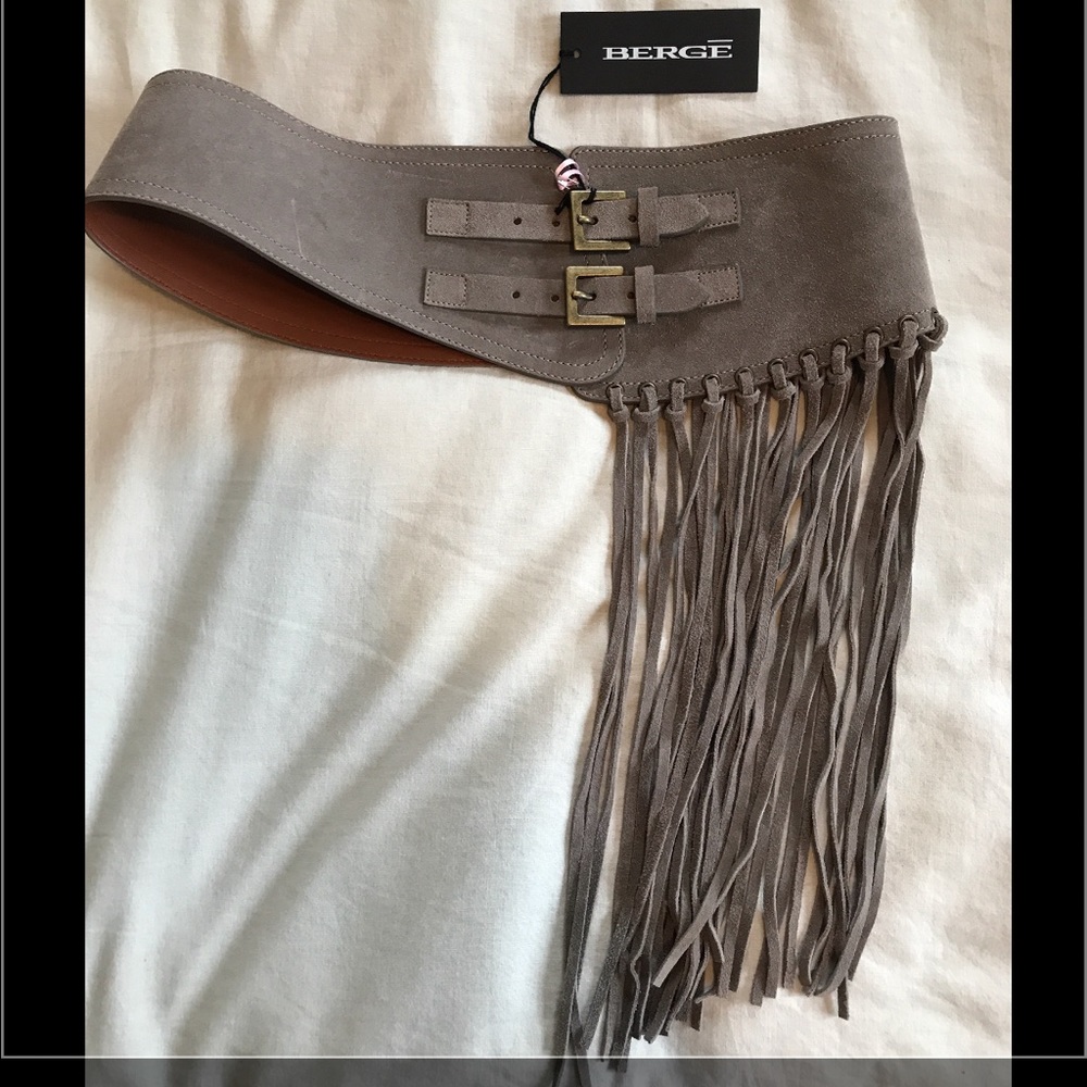 NWT Designer Contour Fringe Belt