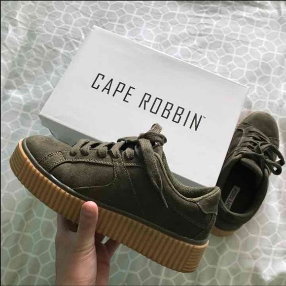 Fashion Nova Shoes - Cape robbin olive green shoes