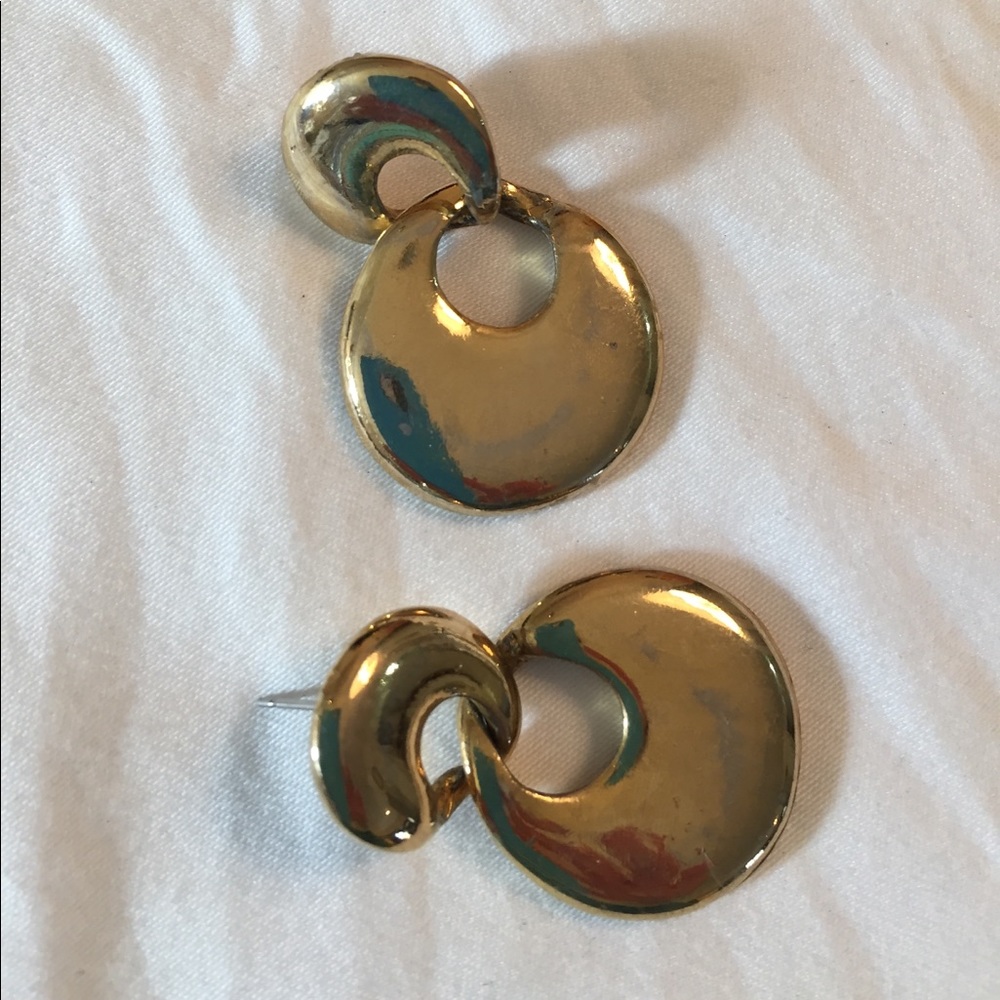 Gold earrings