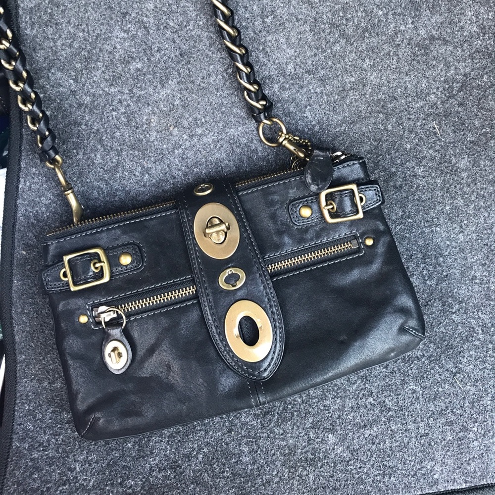 65th Anniversary Coach Leather Clutch Kiss lock