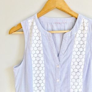 ModCloth Tops - Stripe & Lace Top ModCloth Tops - Stripe & Lace Top