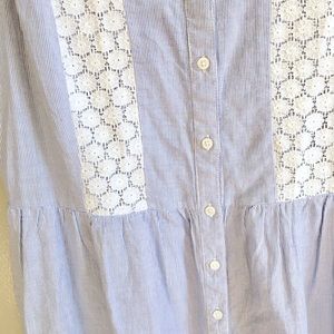 ModCloth Tops - Stripe & Lace Top ModCloth Tops - Stripe & Lace Top