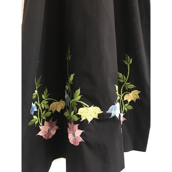 Vintage Black Floral Muu Muu - Picture 6 of 8