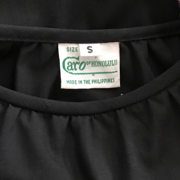 Vintage Black Floral Muu Muu - Picture 7 of 8