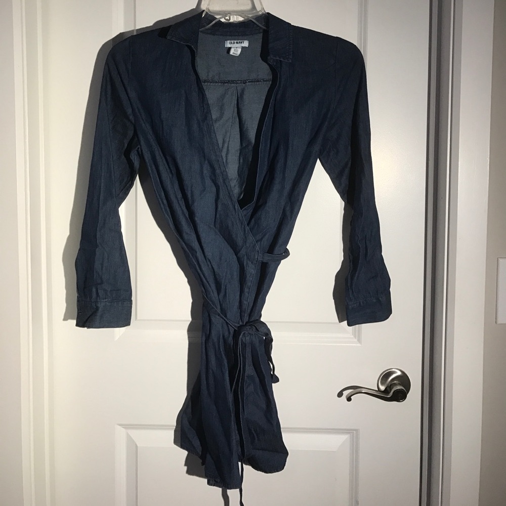 NEW PRICE‼️Old Navy Denim Wrap Dress!