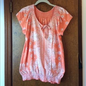 Sonoma short sleeved shirt, tie front