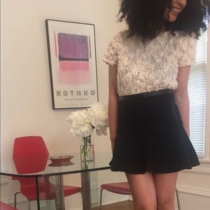 Black Scuba Trumpet Skirt