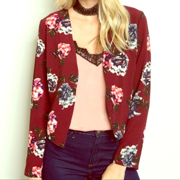 Jackets & Blazers - Wine Color Blazer