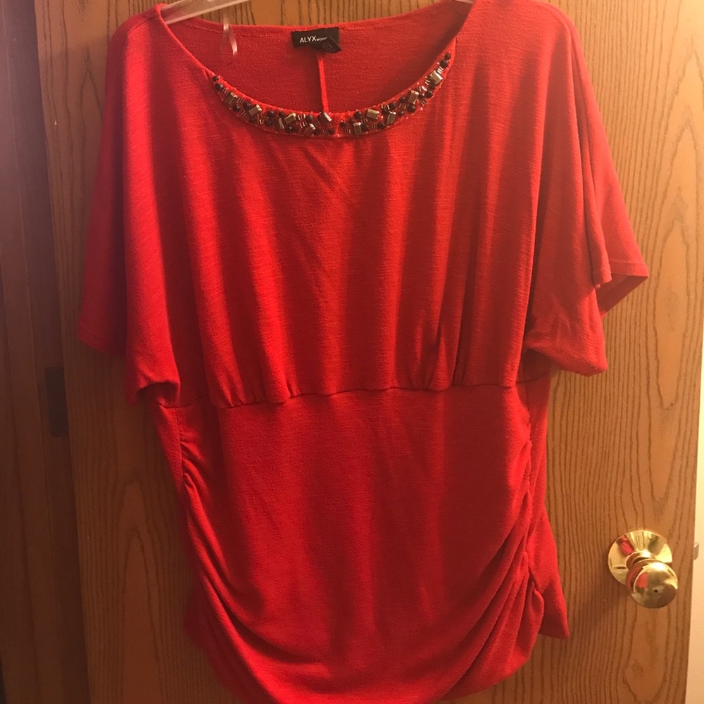 Red Sequined Top