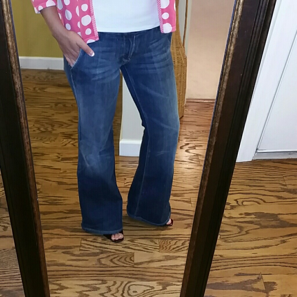 7 for all mankind size 27 wide leg flared sexy