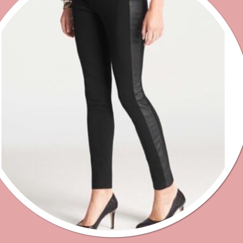 HUE tuxedo stripe leggings