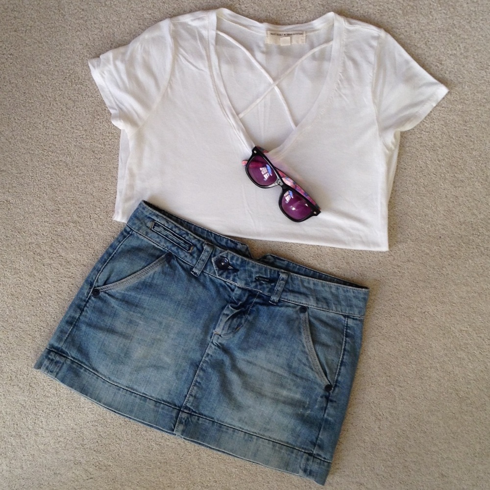 American Eagle XS Denim Mini-skirt
