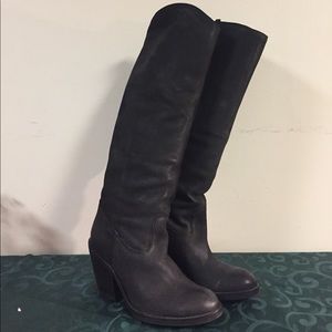 H&M Black Leather Boots