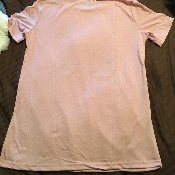 ❗️LAST 1 (S)❗️ Life is Short Blush T-Shirt - Picture 5 of 5