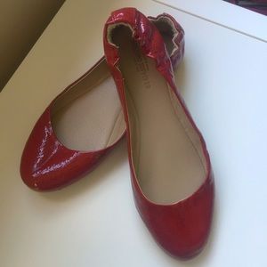 Mossimo red faux patent leather flats