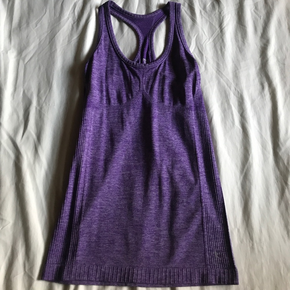 Purple workout tank