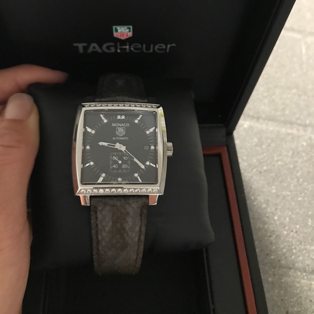 Brand New Tag Heuer Monaco Diamond Watch