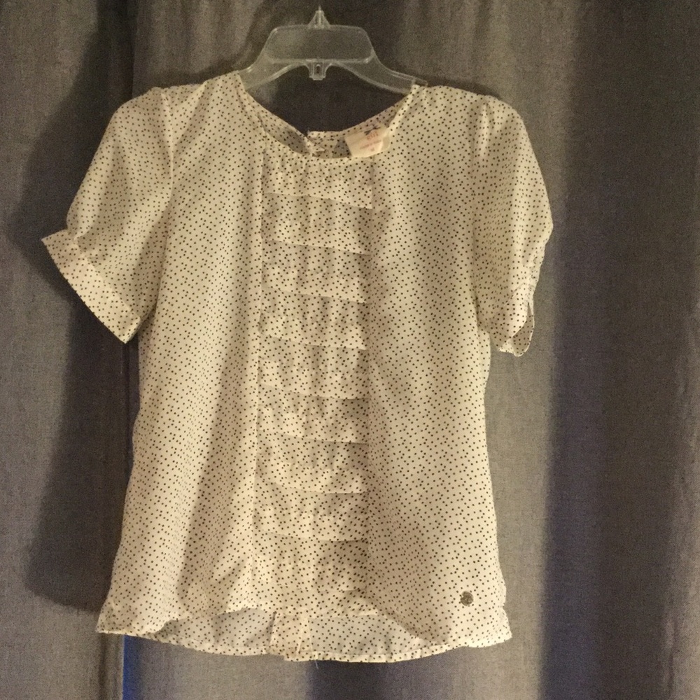 Tommy girl ruffled tee blouse 💐SALE💐