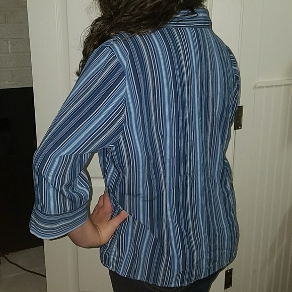 striped button down - Picture 2 of 3