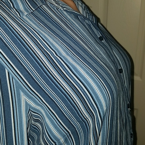 striped button down - Picture 3 of 3