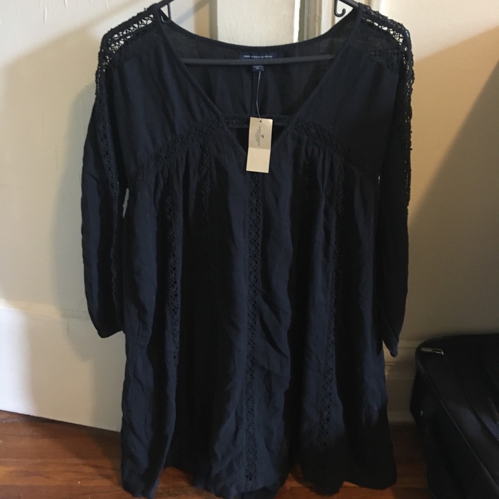 Black bohemian style  dress