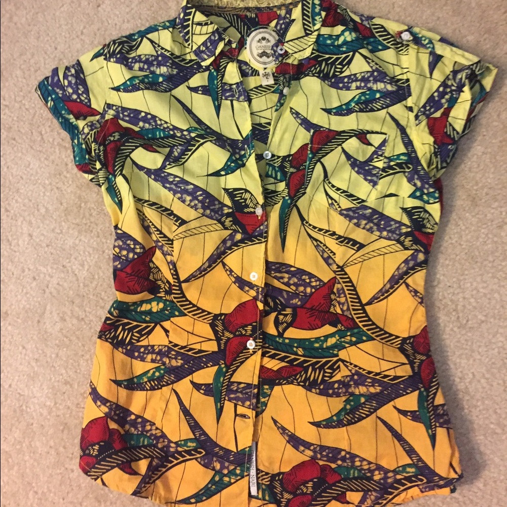 NWOT Designer blouse by Ganesh casual work clothes