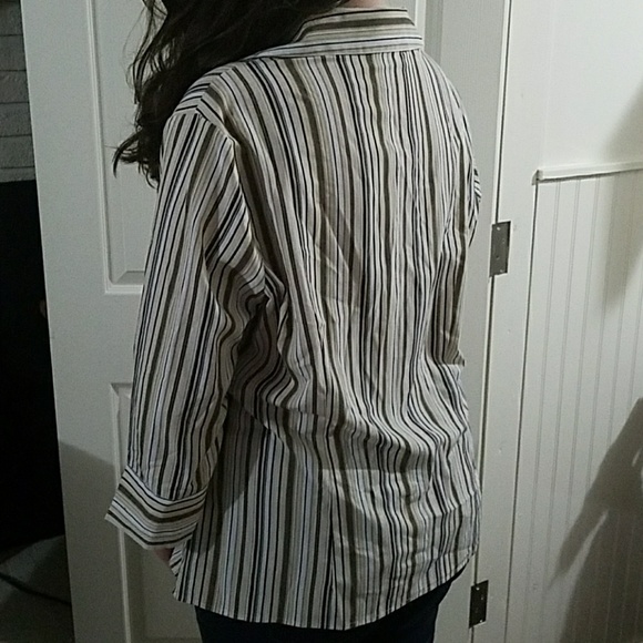 striped button down - Picture 2 of 3
