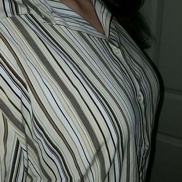 striped button down - Picture 3 of 3