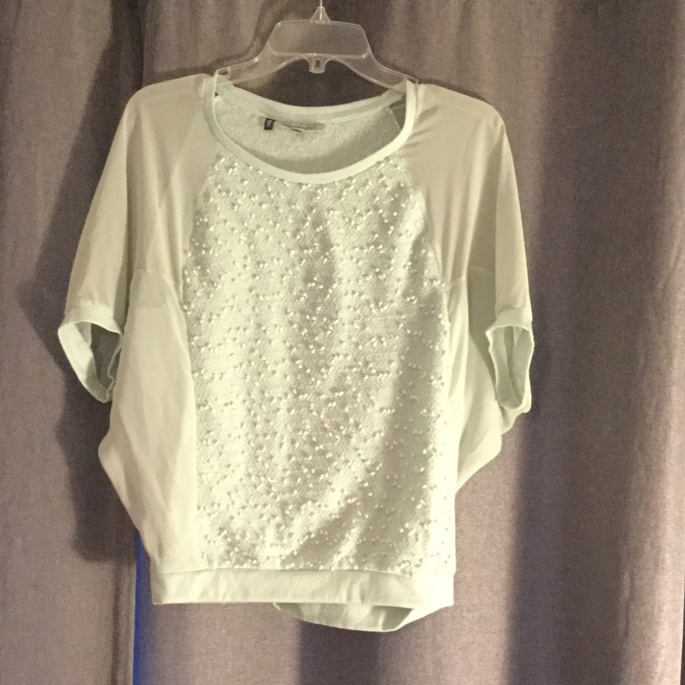 Textured top-sea foam green. Jennifer Lopez 👯SALE