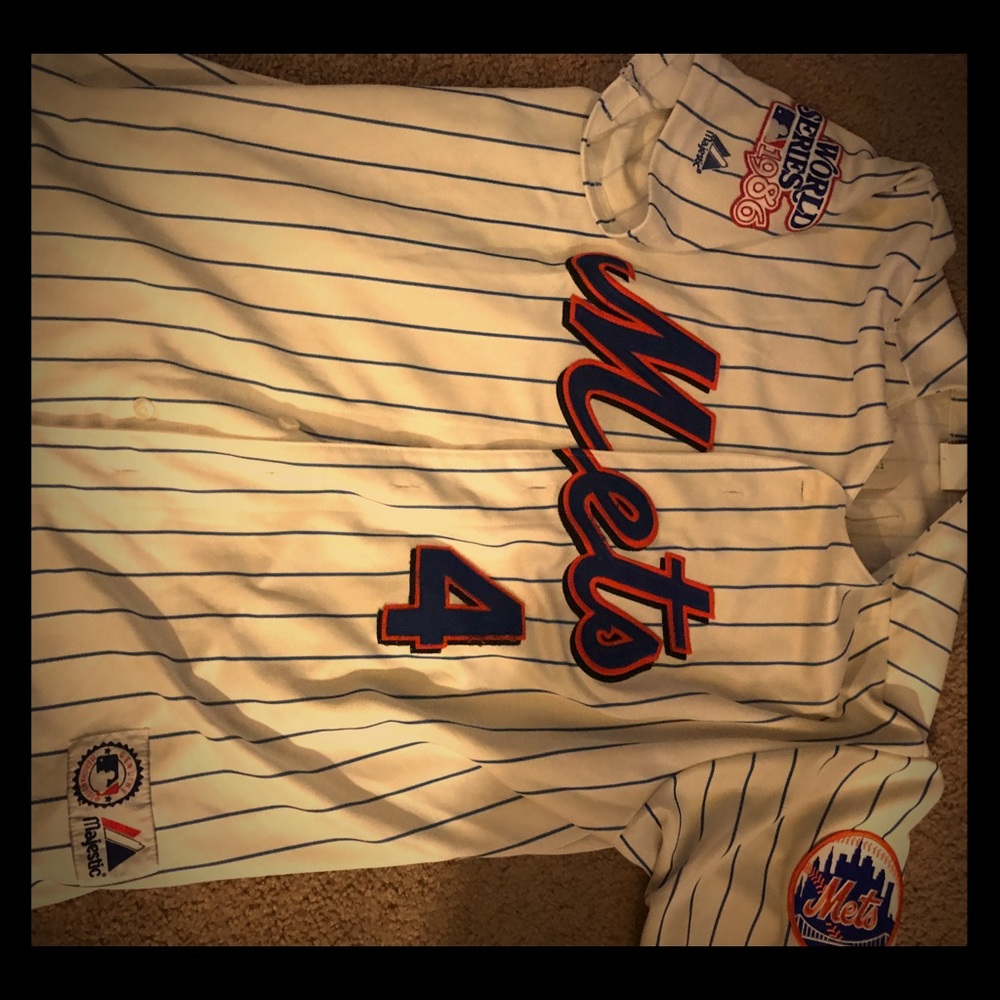 Lenny Dykstra New York Mets World Series Jersey