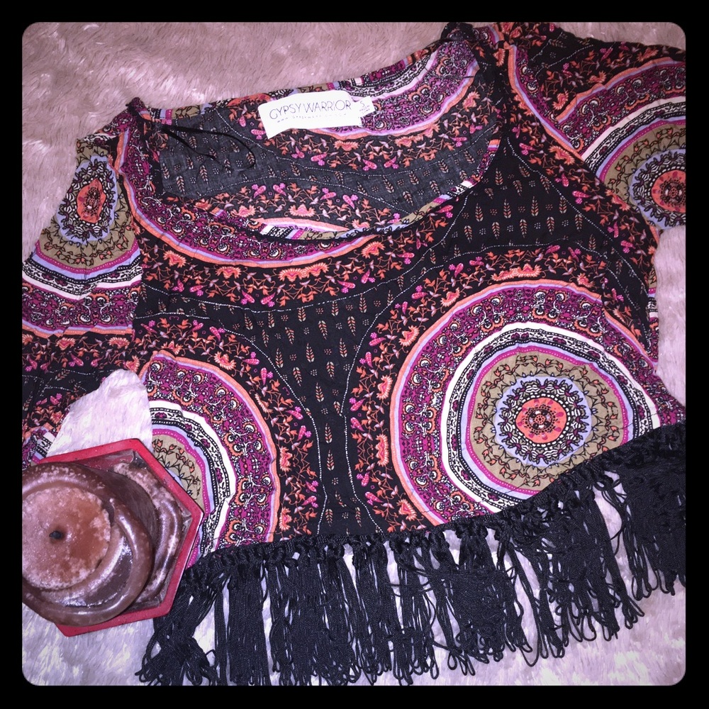 Gypsy Warrior Festival Crop Top ❤️🖤