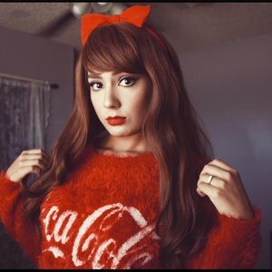 *PRICE REDUCED* Vintage Coca-Cola fuzzy sweatshirt