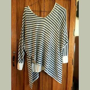 STRIPED DEMOCRACY long sleeve pull over