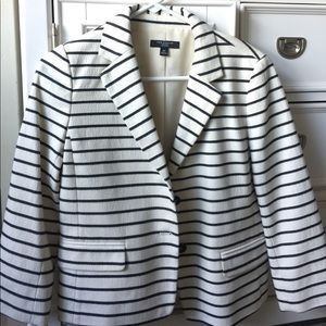 Ann Taylor petite striped summer blazer