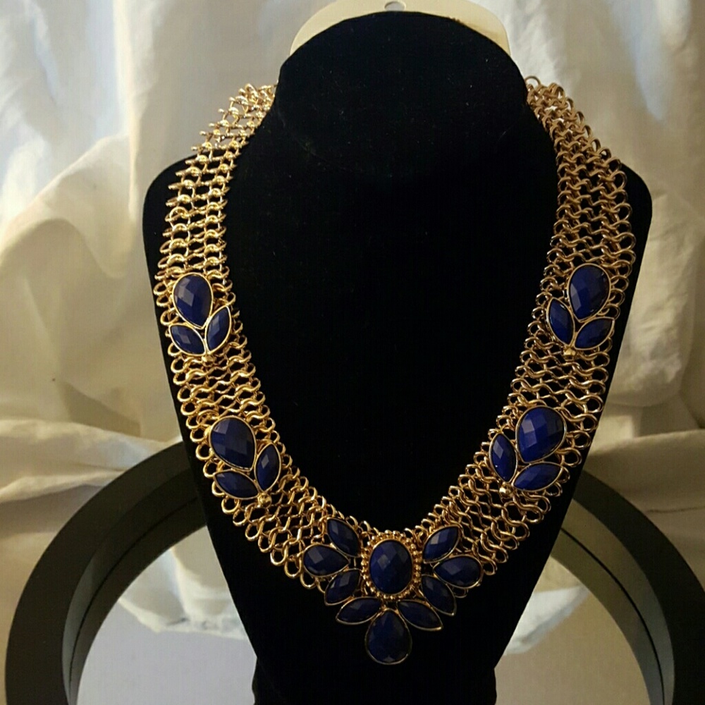 Royal Blue Necklace Set