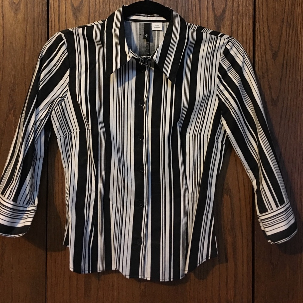 H&M striped button up