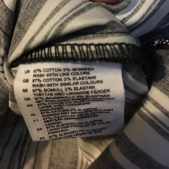 H&M striped button up - Picture 2 of 3